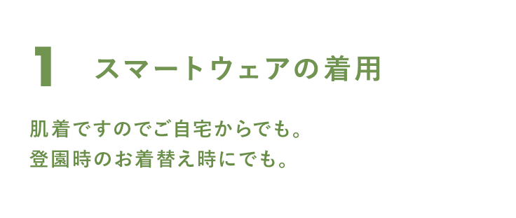 1 スマートウェアの着用